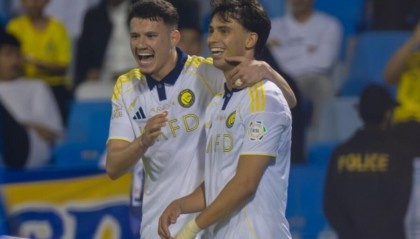 半岛体育官网-5-0！C罗连场伤缺后利雅得胜利仍14连胜 3分领跑 菲利克斯2射1传